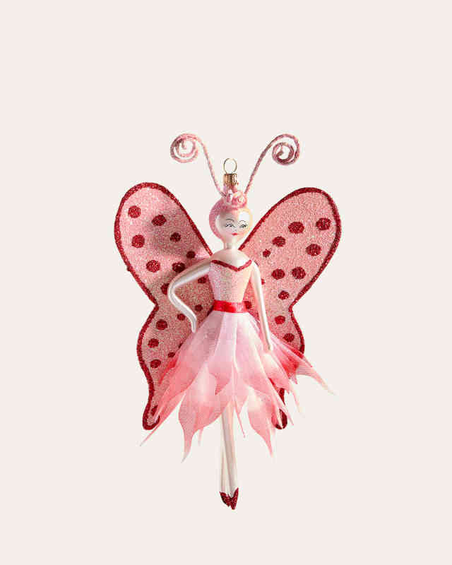 Fashionista with Wings Christmas Ornament